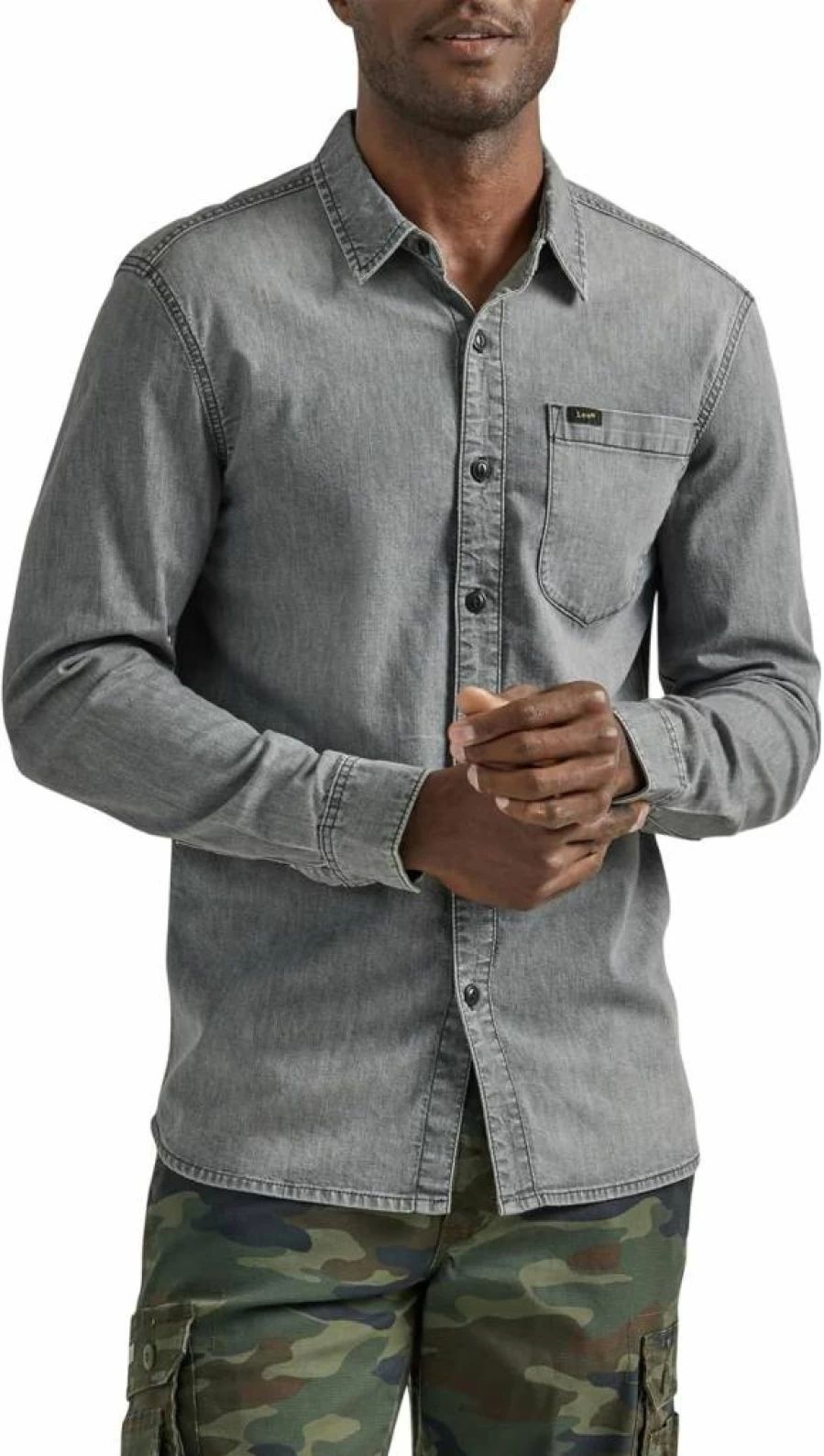 Lee Men's Classic Fit Long Sleeve Casual Shirt - Comfortable All-Purpose Top