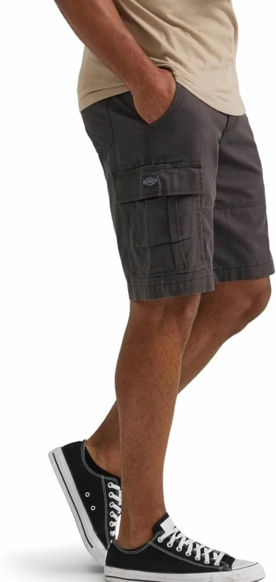 Lee Men's Extreme Motion Relaxed Fit Cargo Shorts with Multiple Pockets