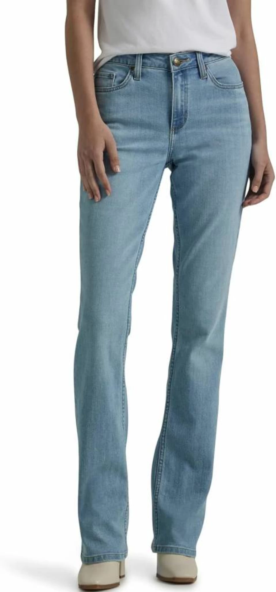 Lee Women's Legendary Bootcut Jeans - Mid Rise Stretch Denim Pants for Comfort & Style