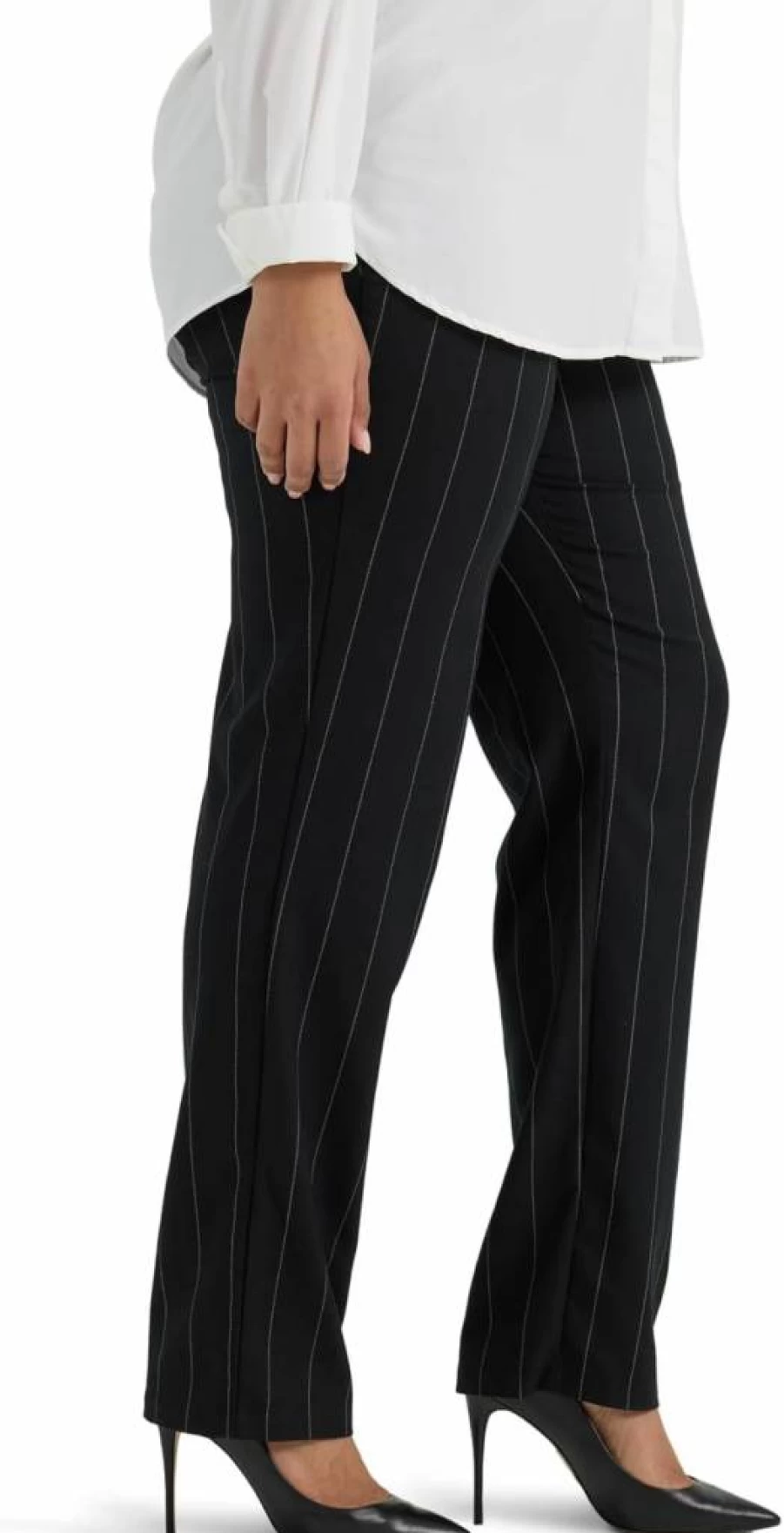 Lee Women's Plus Size Straight Leg Pants - Wrinkle Free & Relaxed Fit Comfort