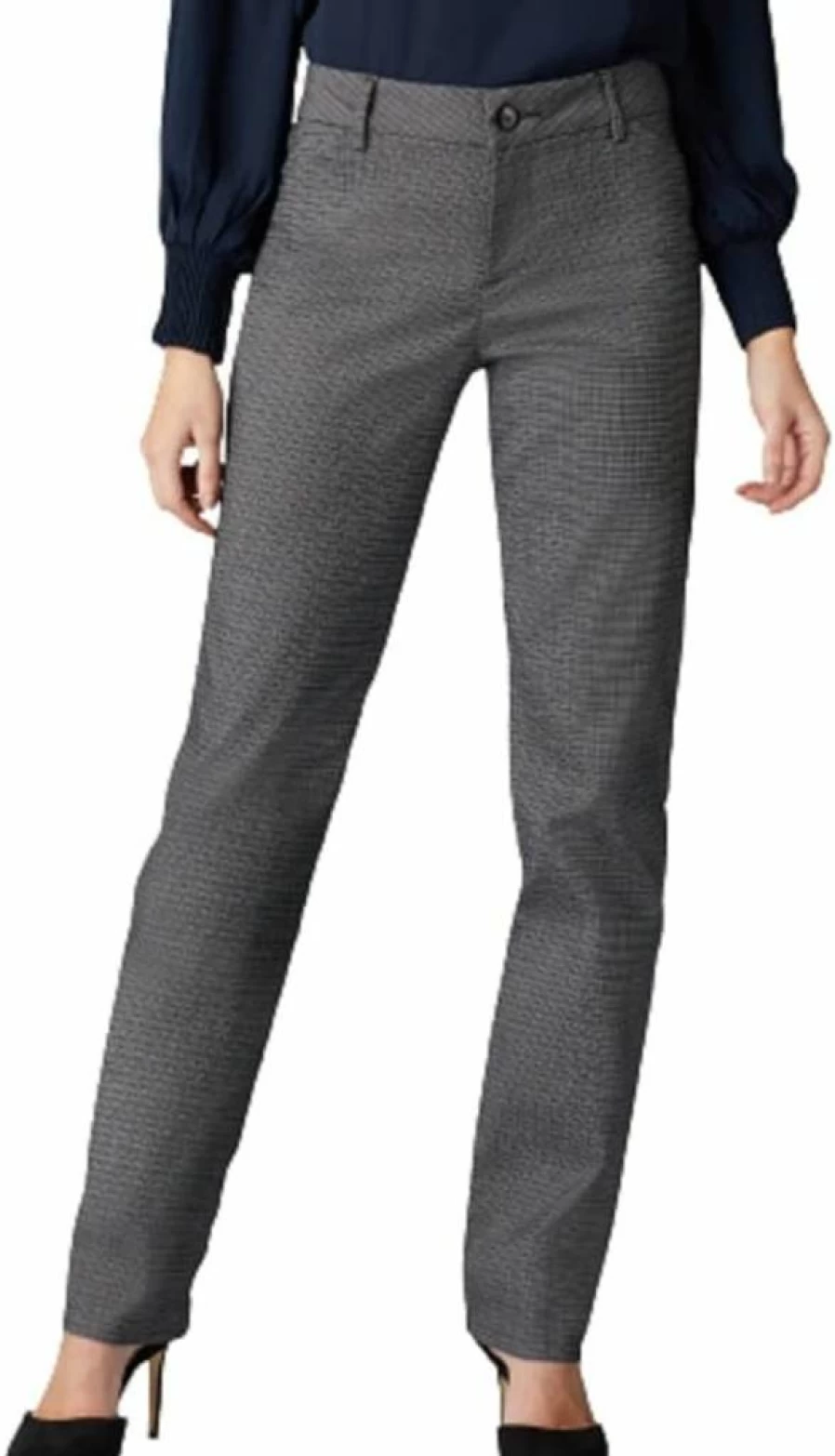 Lee Women's Petite Straight Leg Pants - Wrinkle Free & Relaxed Fit Comfort