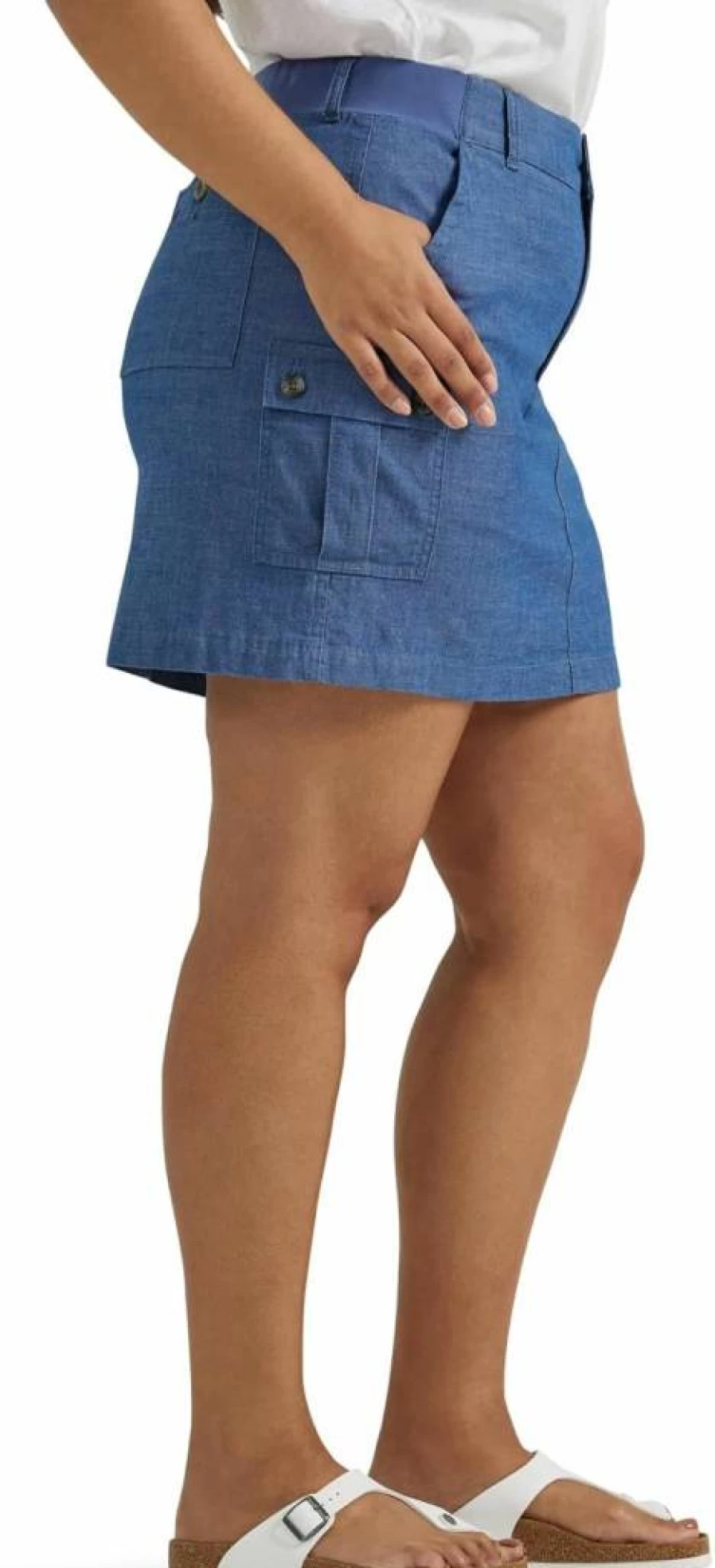 Lee Women's Plus Size Cargo Skort - Ultra Lux Comfort & Flex Stretch for Easy Movement