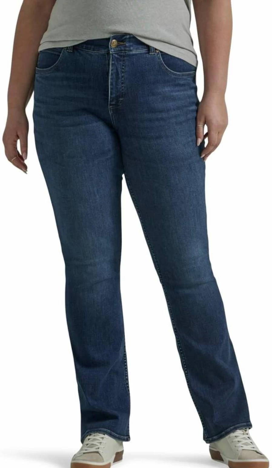 Lee Women's Plus Size Bootcut Jeans - Ultra Lux Comfort & Flex Motion Stretch Denim Pants
