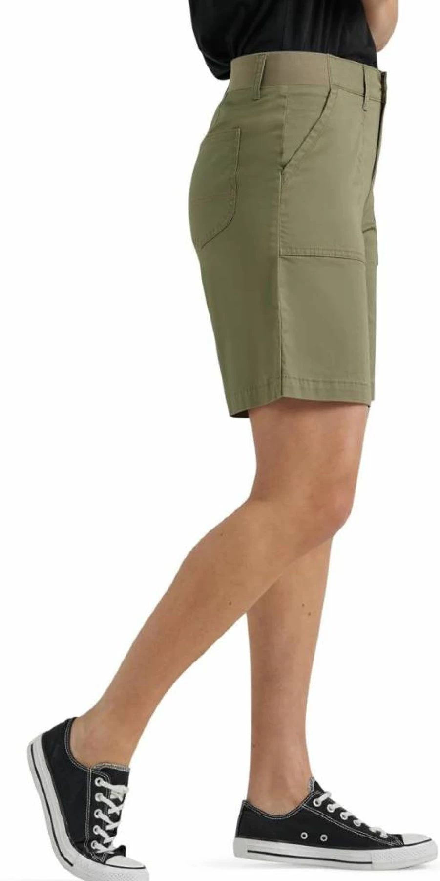 Lee Women's Flex-To-Go Bermuda Shorts - Ultra Lux Comfort & Utility Stretch Denim Shorts