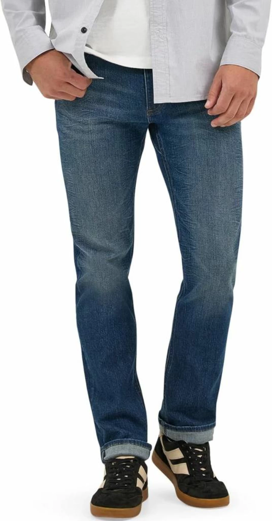 Lee Men's X-Move Slim Straight Fit Stretch Denim Jeans for Comfort & Style