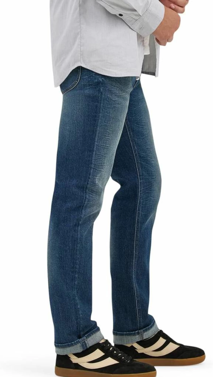 Lee Men's X-Move Slim Straight Fit Stretch Denim Jeans for Comfort & Style