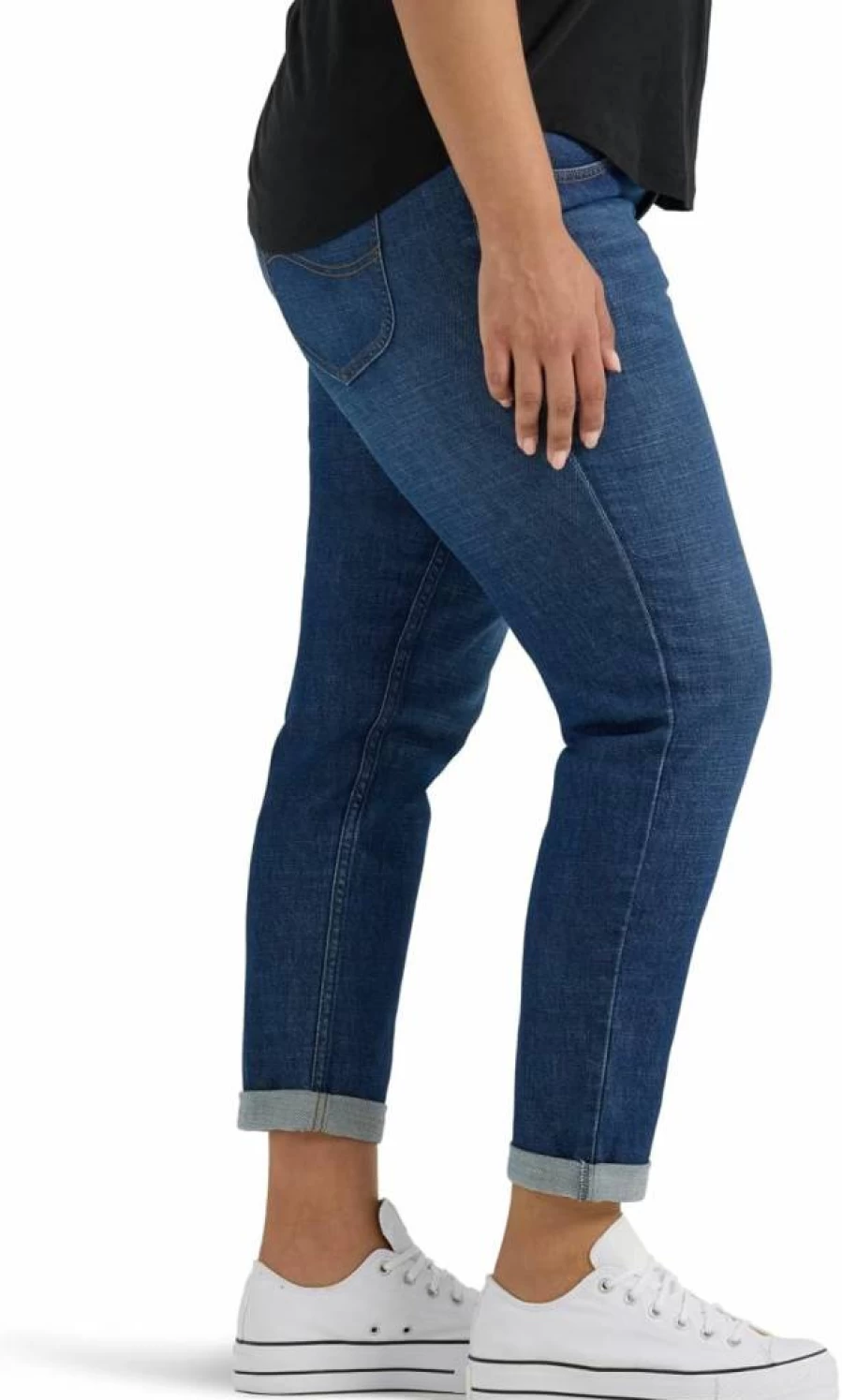 Lee Women's Plus Size Vintage '90s High Waisted Tapered Jeans - Classic Fit Tapered Leg Denim Pants