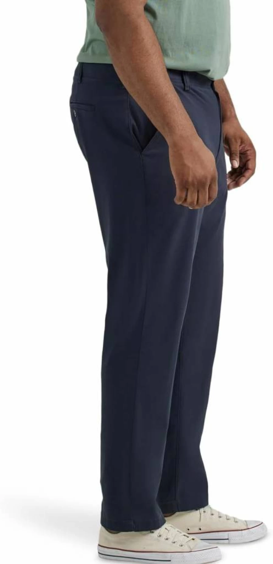 Lee Men's Relaxed Tapered Big & Tall Stretch Comfort Flat Front Pants