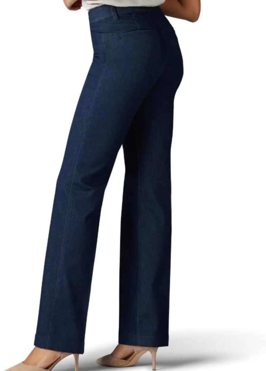 Lee Women's Ultra Lux Comfort Flex Motion Trousers - Stretch Pants for Active Lifestyle