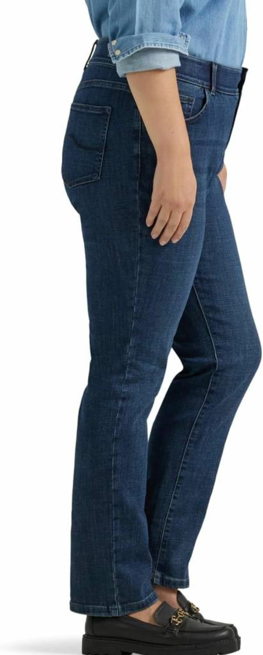 Lee Women's Plus Size Straight Leg Jeans - Ultra Lux Comfort & Flex Motion Stretch