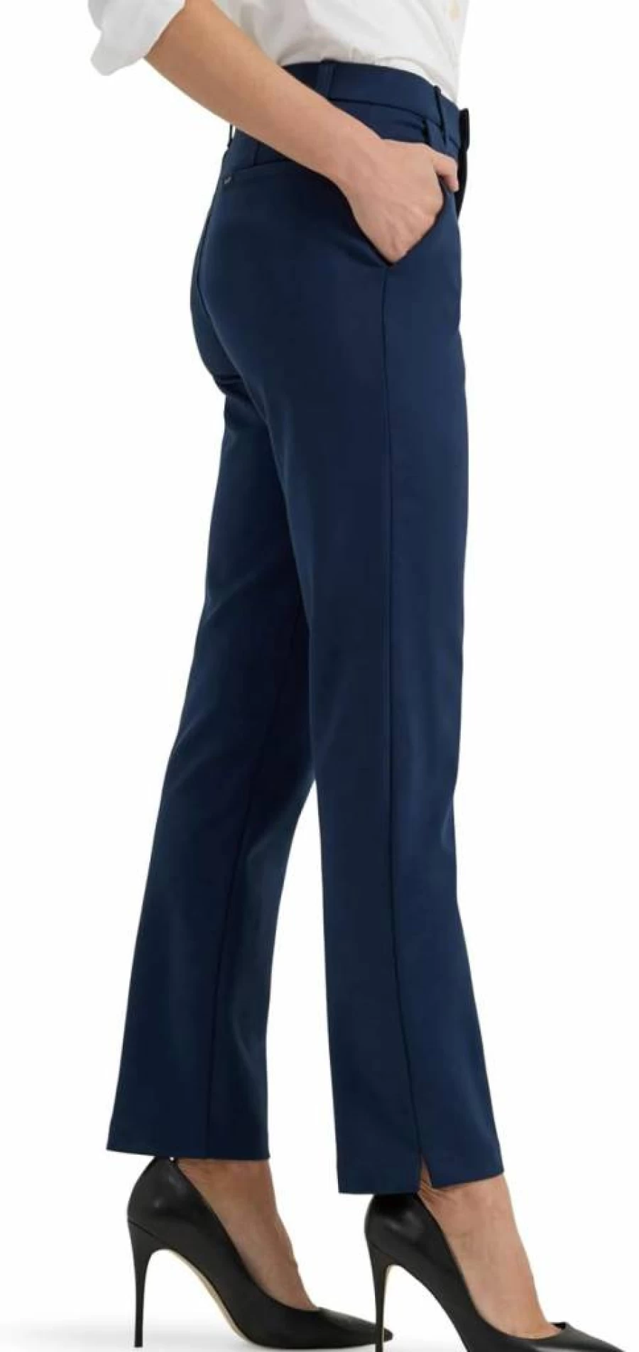 Lee Women's Ultra Comfort Stretch Ankle Pants with Side Vents - Any Wear Versatile Fit