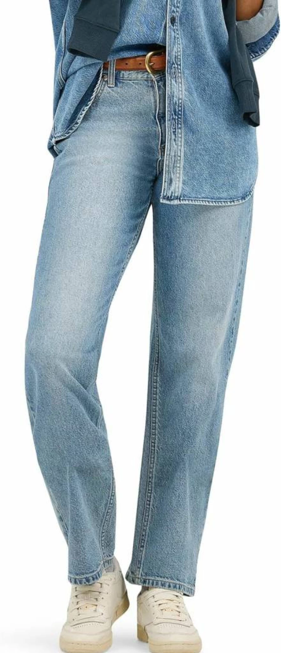 Lee Women's Rider Straight Leg Jeans - Classic Fit Denim Pants for Women
