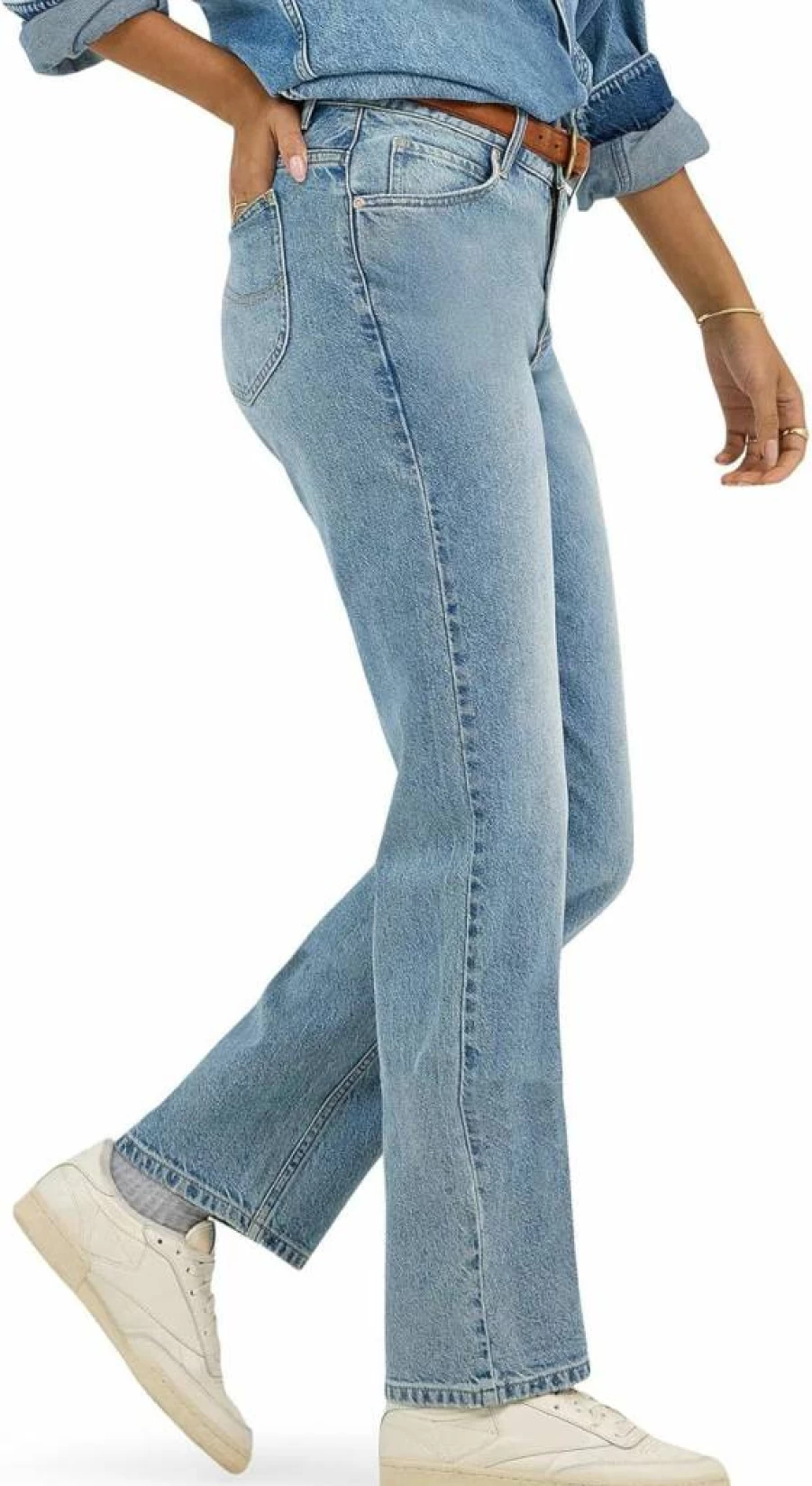 Lee Women's Rider Straight Leg Jeans - Classic Fit Denim Pants for Women