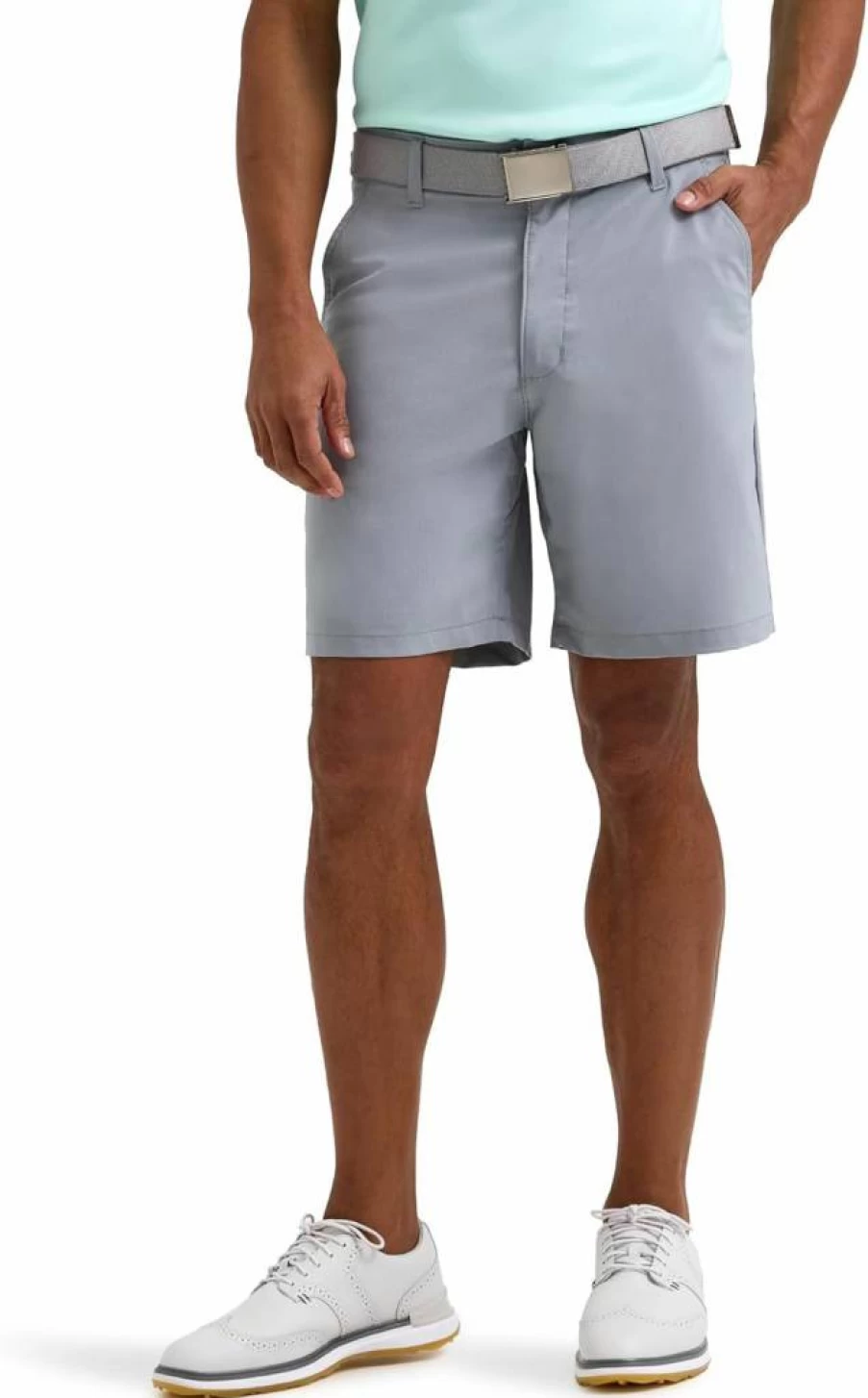 Lee Men's Classic Fit Synthetic Flat Front Golf Chino Shorts for Comfort & Style