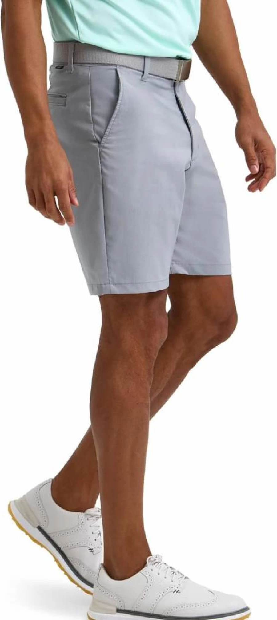 Lee Men's Classic Fit Synthetic Flat Front Golf Chino Shorts for Comfort & Style