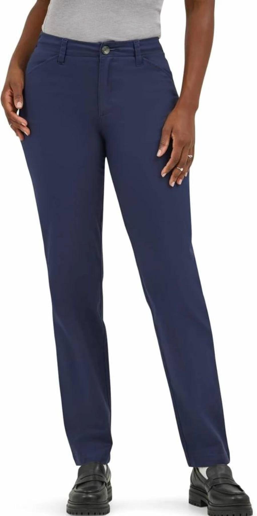 Lee Women's Legendary Chino Pants - Classic Fit Comfortable Trousers for Casual & Office Wear