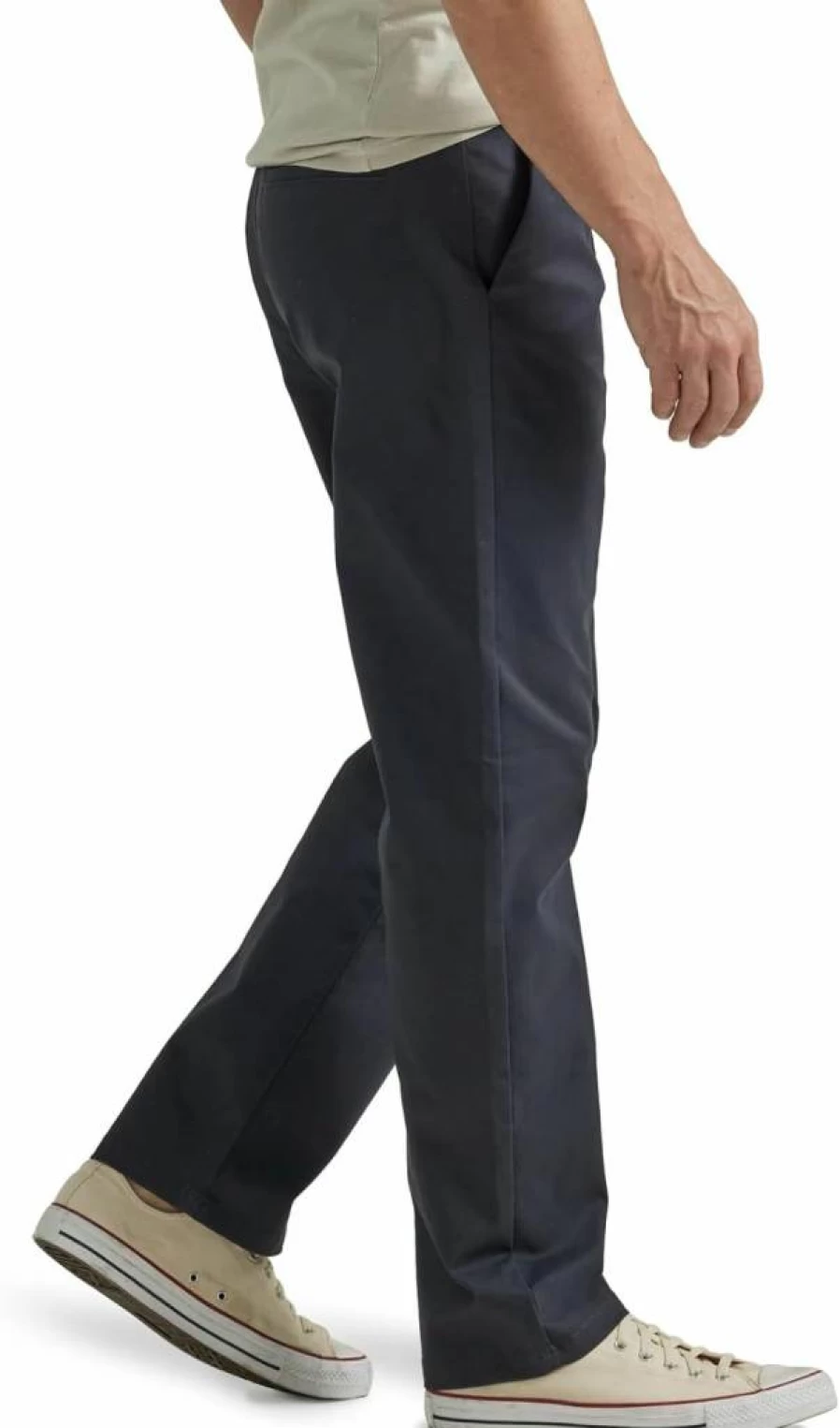 Lee Men's Relaxed Straight Fit Flat Front Casual Pants