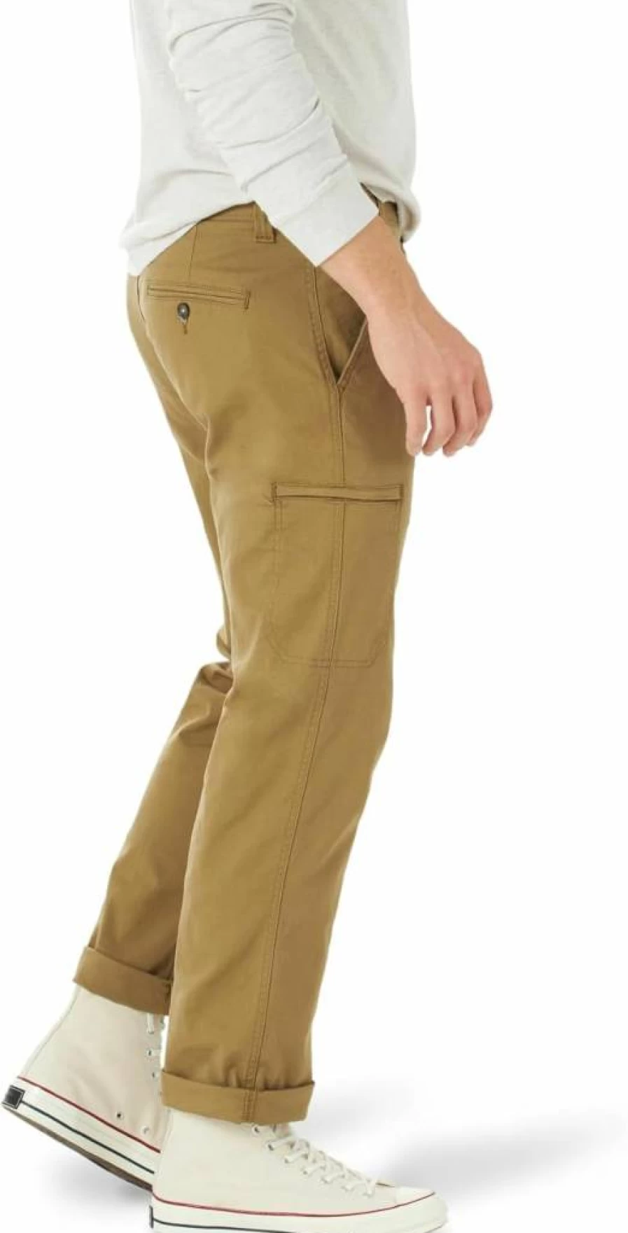 Lee Men's Extreme Motion Flexible Canvas Cargo Pants - Durable & Comfortable Workwear