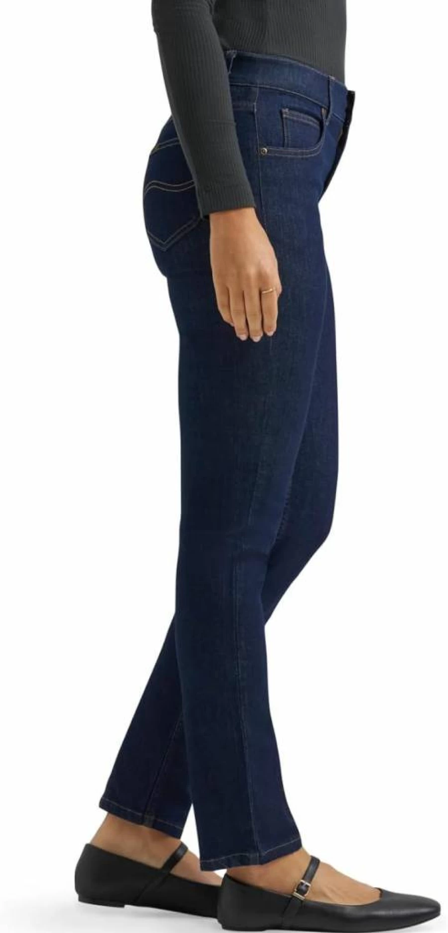 Lee Women's Ultra Lux Comfort Flex Motion Slim Straight Jeans - Ever Fit Stretch Denim Pants