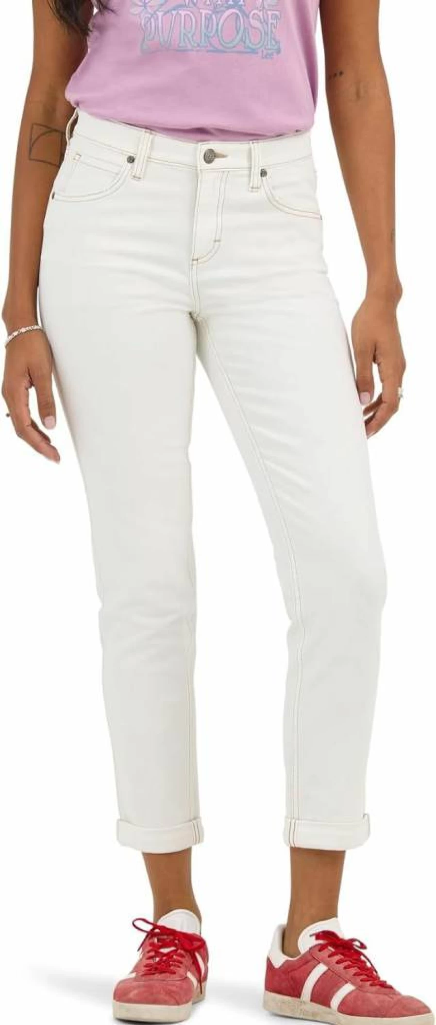 Lee Women's Vintage '90s High Waisted Tapered Jeans - Classic Retro Fit Taper Jean