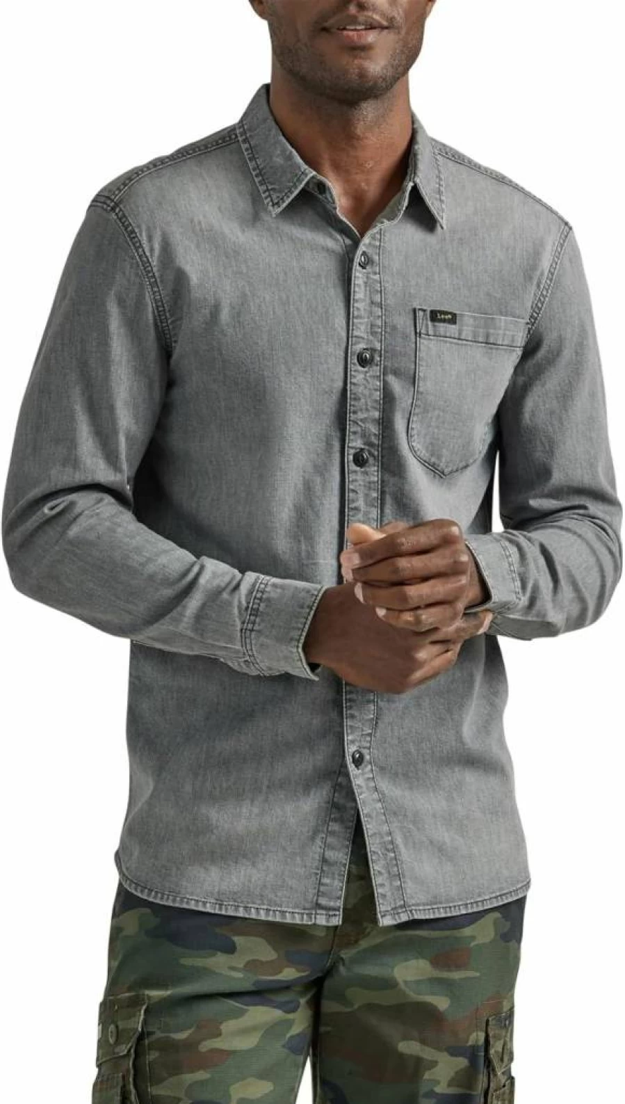 Lee Men's Classic Fit Long Sleeve Casual Shirt - Comfortable All-Purpose Top