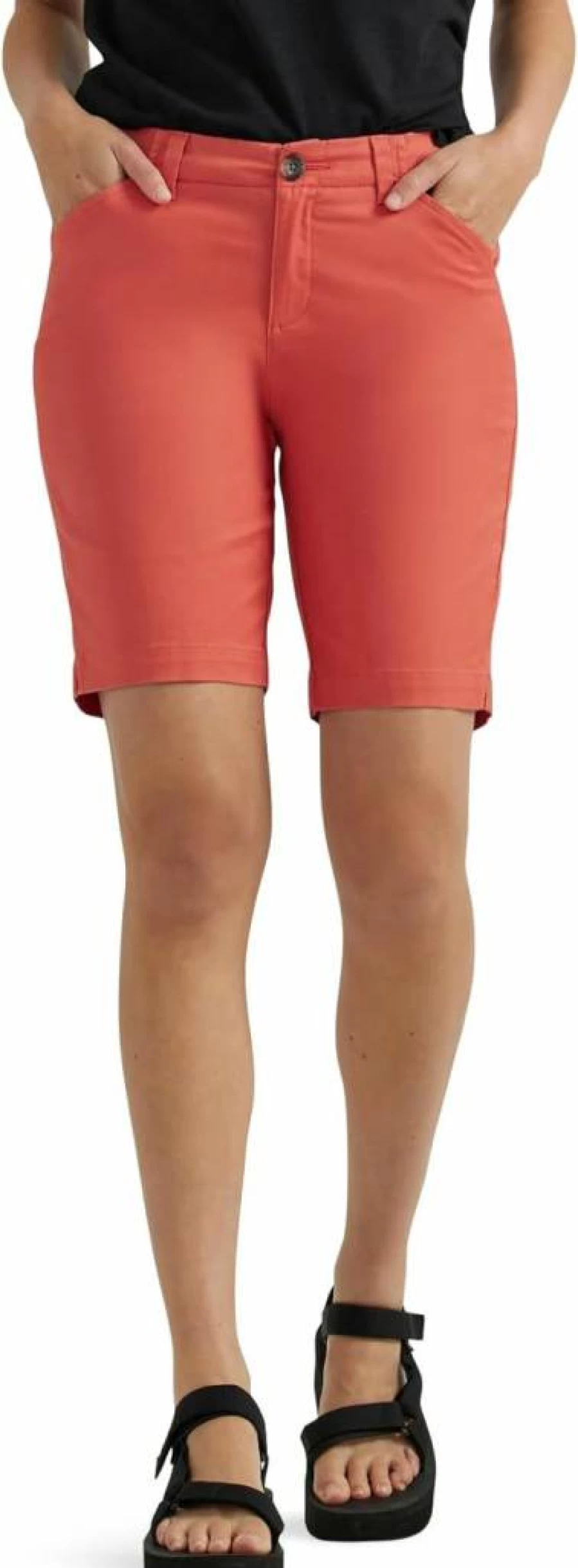Lee Women's Classic 9-Inch Bermuda Shorts | Comfort Fit Chino Style