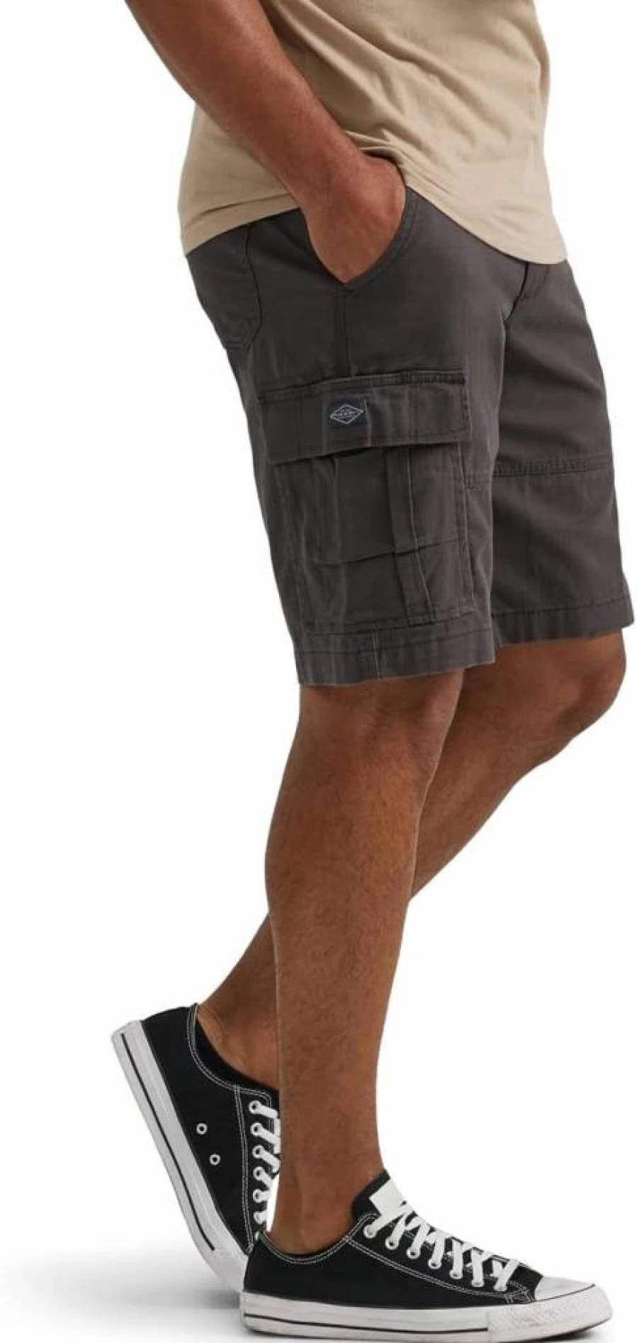 Lee Men's Extreme Motion Relaxed Fit Cargo Shorts with Multiple Pockets