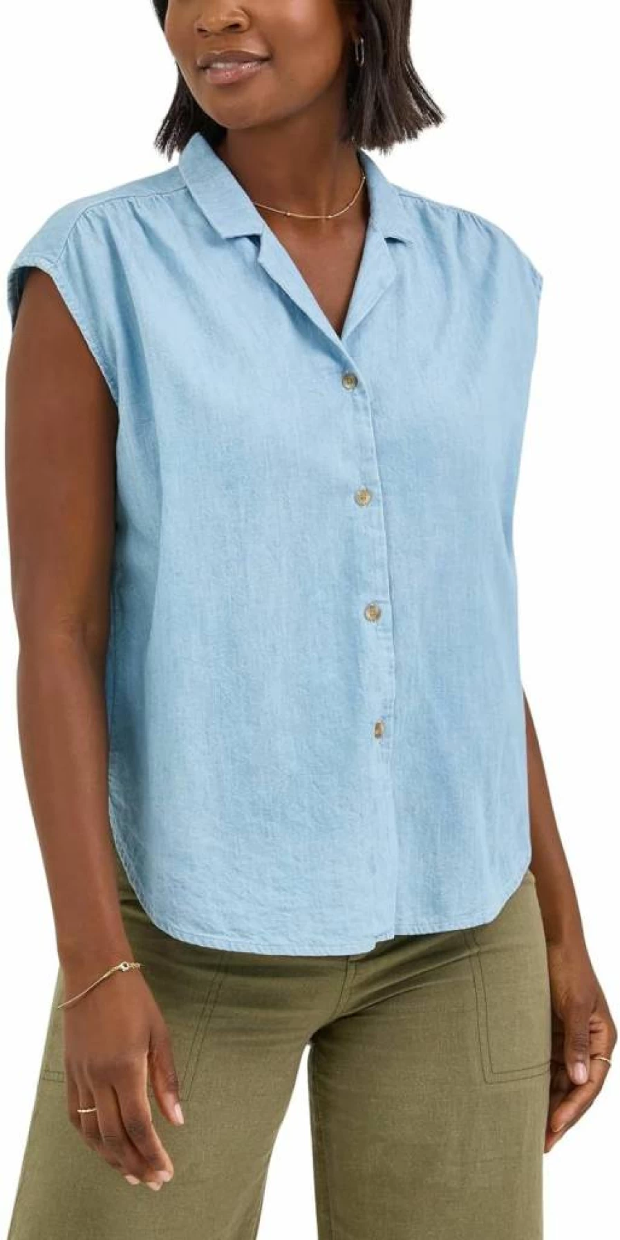 Lee Women's Classic Cap Sleeve T-Shirt - Comfort Fit Casual Top