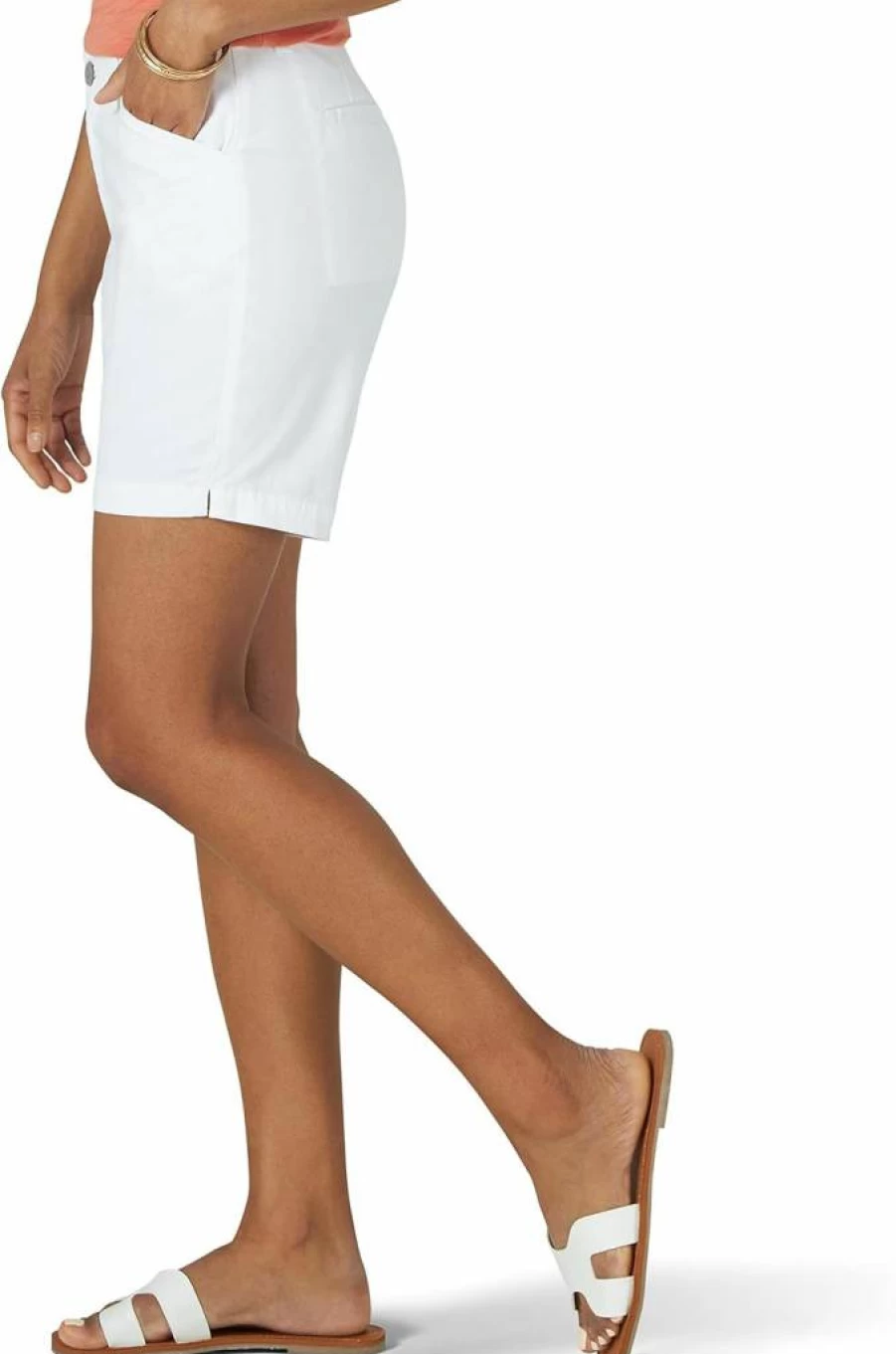Lee Women's Classic 7-Inch Chino Walking Shorts | Comfort Fit Casual Summer Shorts