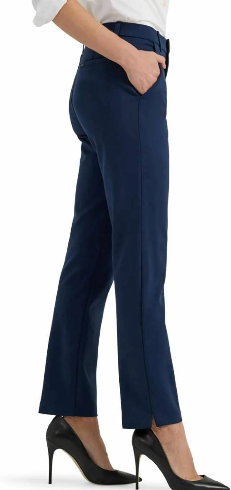 Lee Women's Ultra Comfort Side Vent Ankle Pants - Stretch Any Wear Fit