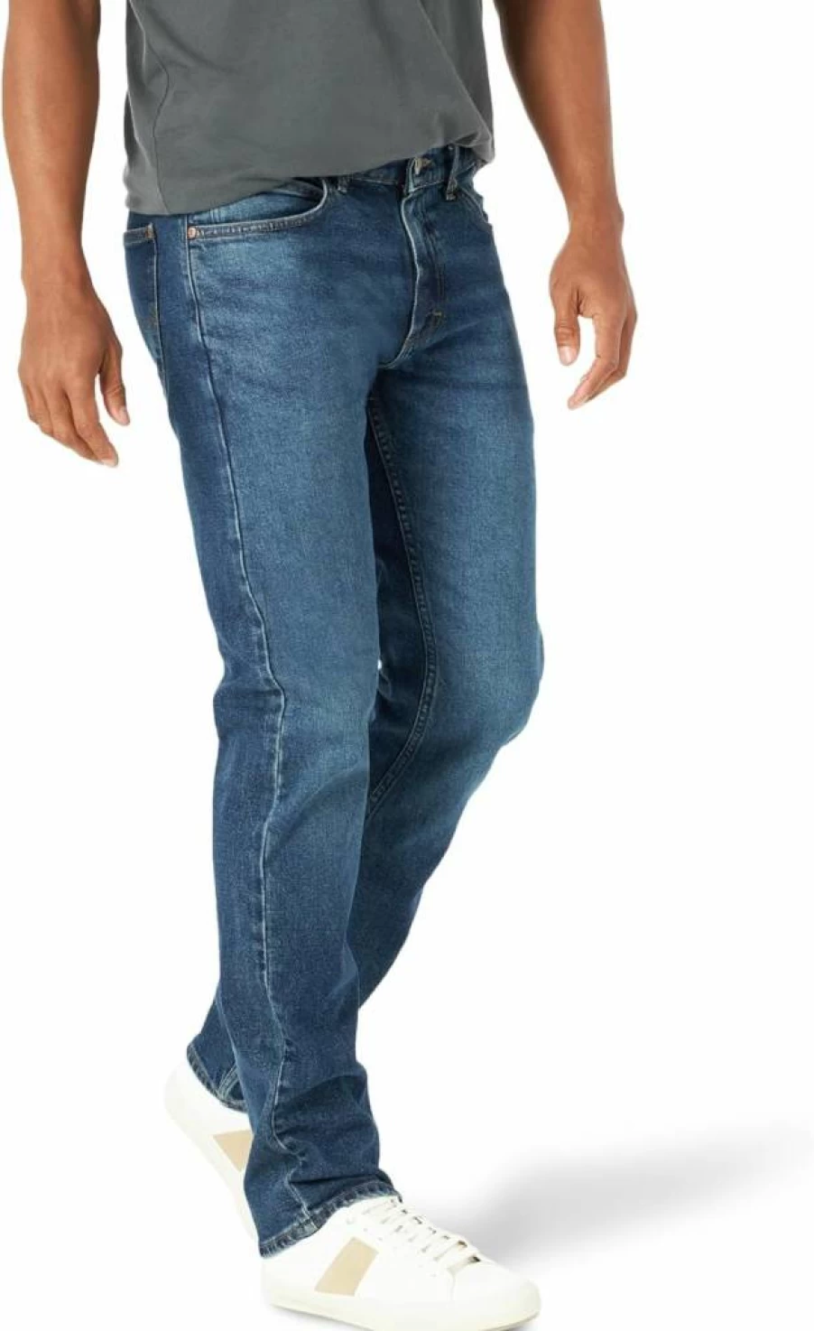 Lee Men's Slim Straight Fit Jeans - Classic Denim Pants for Casual Wear