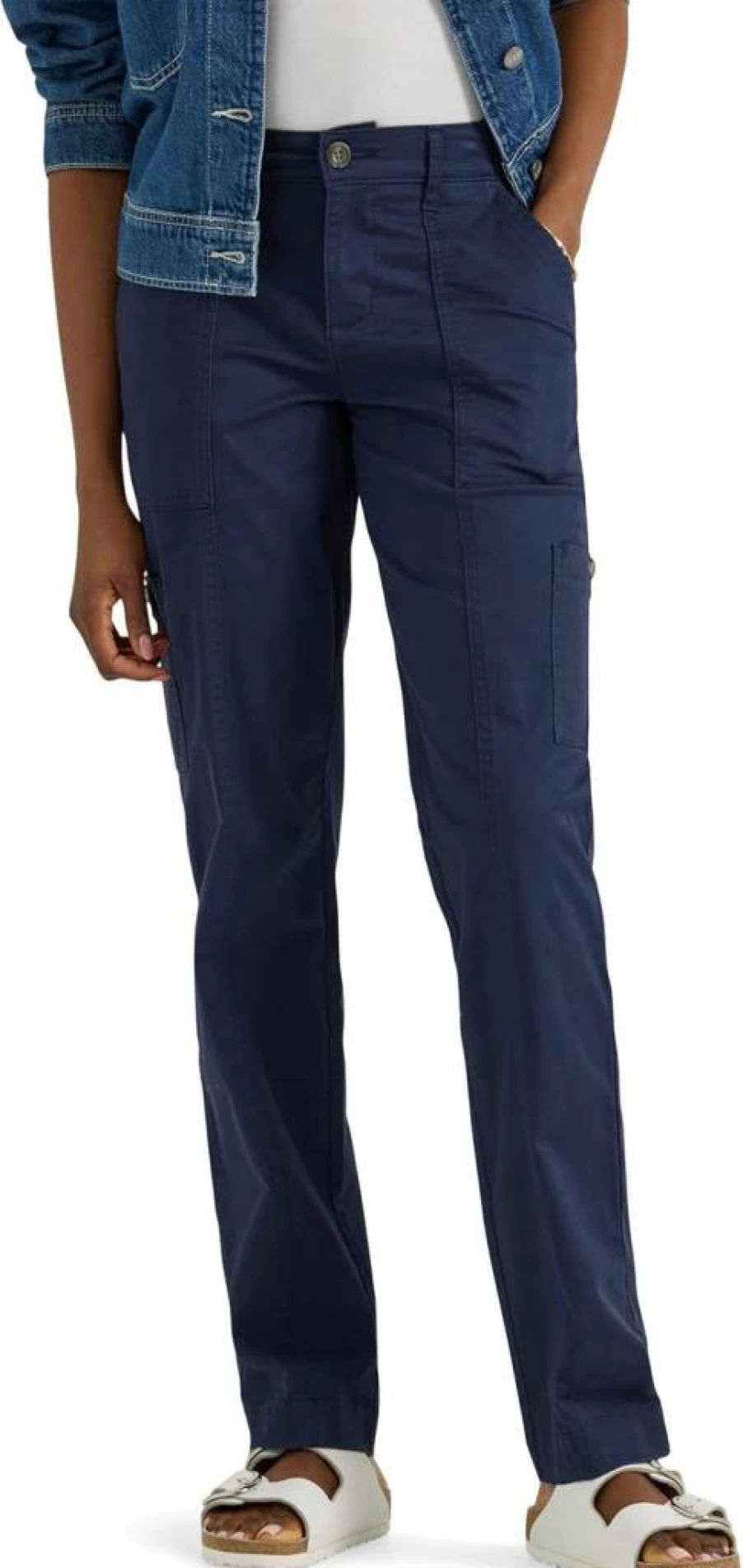 Lee Women's Ultra Lux Comfort Flex Utility Pants - Stretch Travel & Work Pants