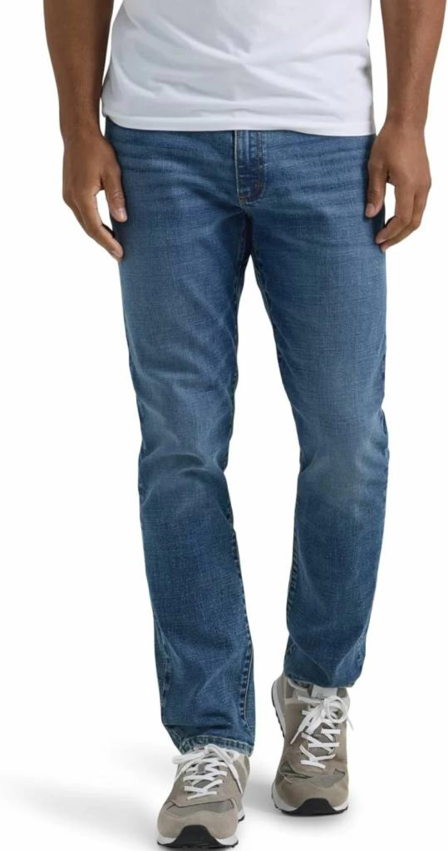 Lee Men's Extreme Motion Regular Fit Tapered Leg Jeans for Comfort & Flexibility