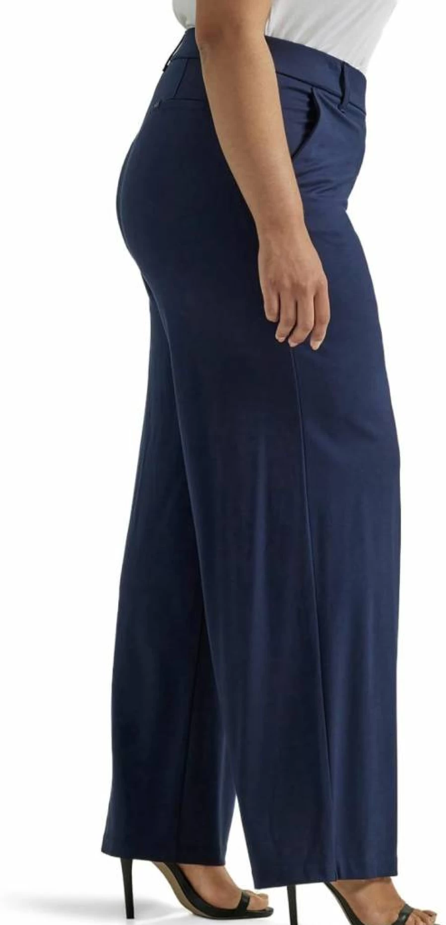 Lee Women's Plus Size Wide Leg Pants - Ultra Lux Comfort for Everyday Wear