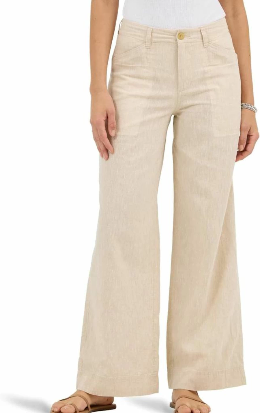 Lee Women's Legendary Relaxed Fit Drapey Trousers - Comfortable High-Waisted Casual Pants