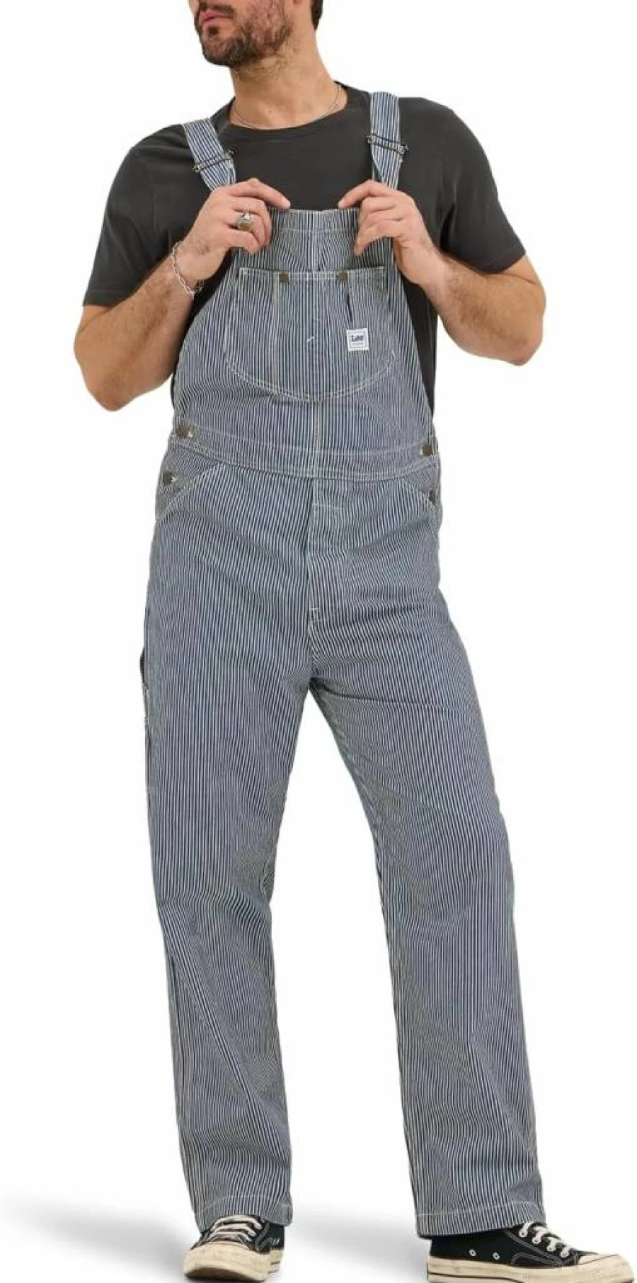 Lee Men's Durable Denim Bib Overalls - Heavy Duty Workwear Coveralls for Professionals