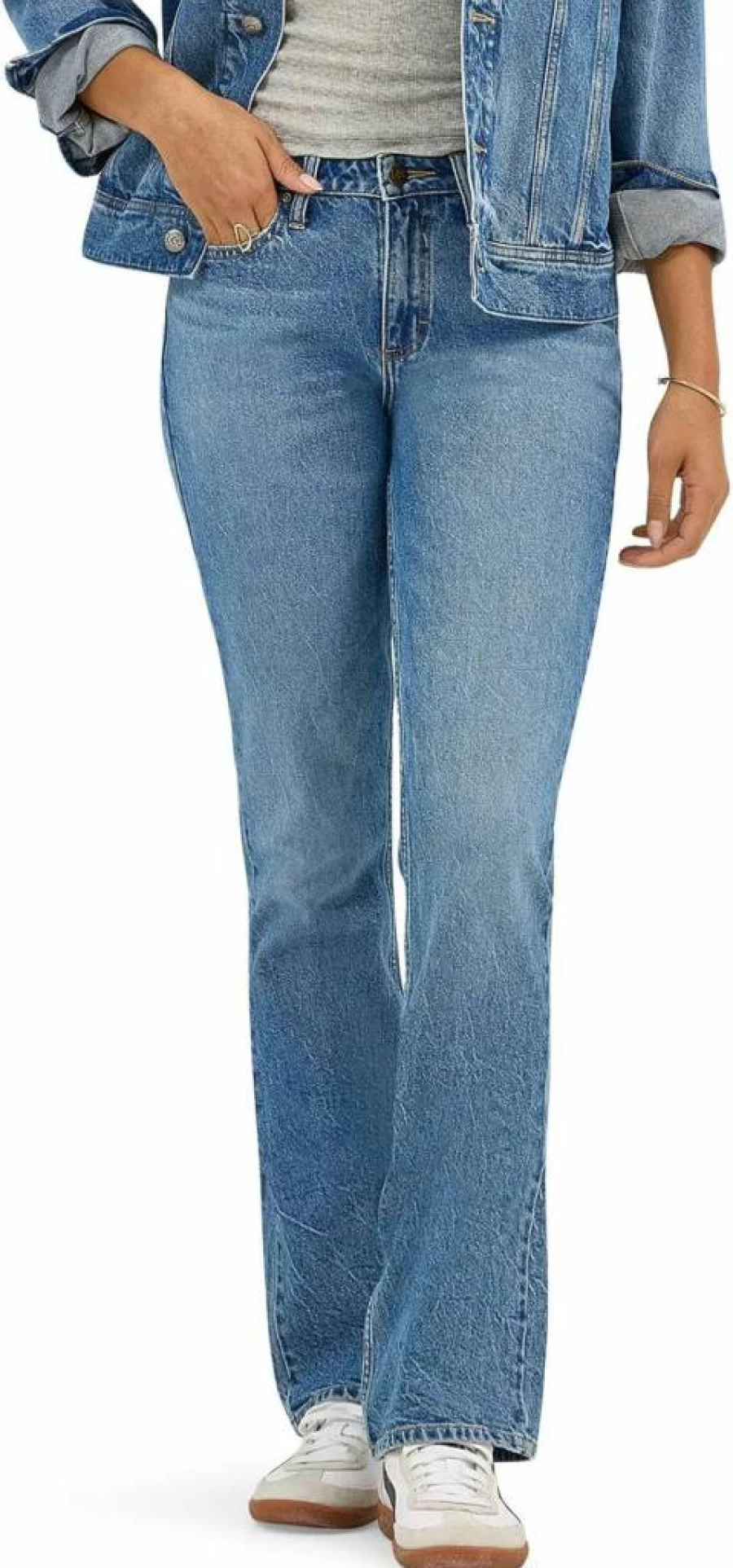 Lee Women's Bootcut Jeans - Classic Fit Stretch Denim Pants for Women