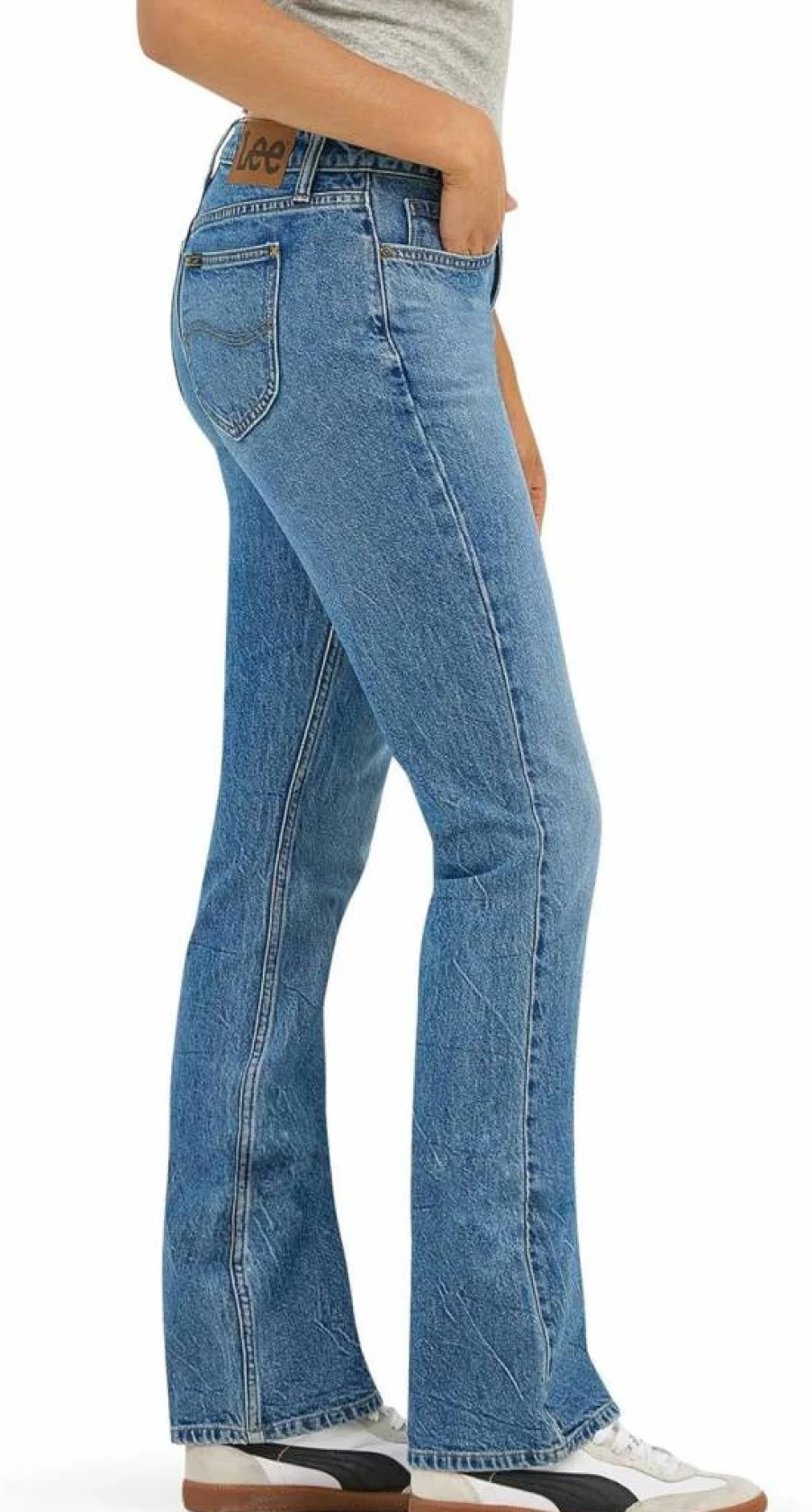 Lee Women's Bootcut Jeans - Classic Fit Stretch Denim Pants for Women
