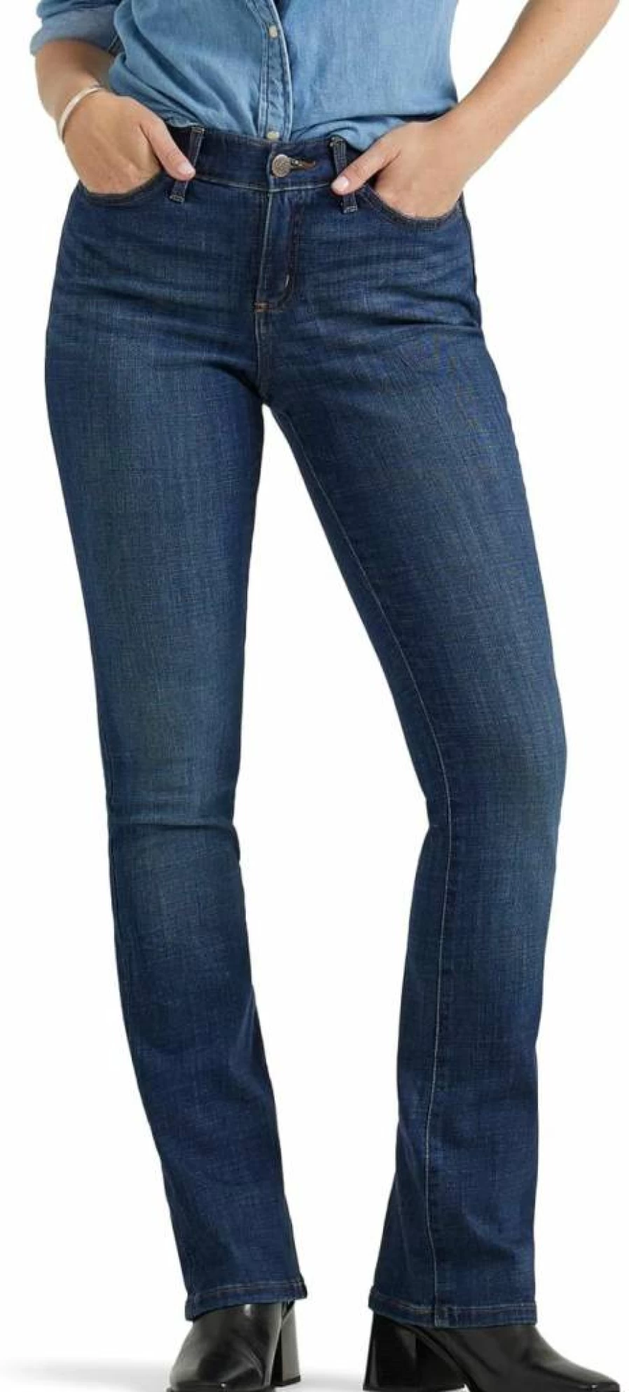 Lee Women's Ultra Lux Comfort Flex Motion Bootcut Jeans - Stretch Denim Pants for Women