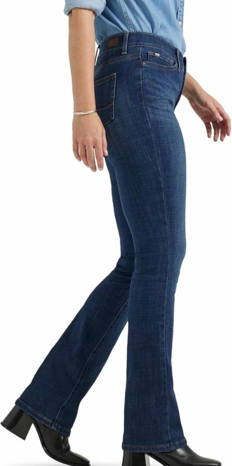 Lee Women's Ultra Lux Comfort Flex Motion Bootcut Jeans - Stretch Denim Pants for Women