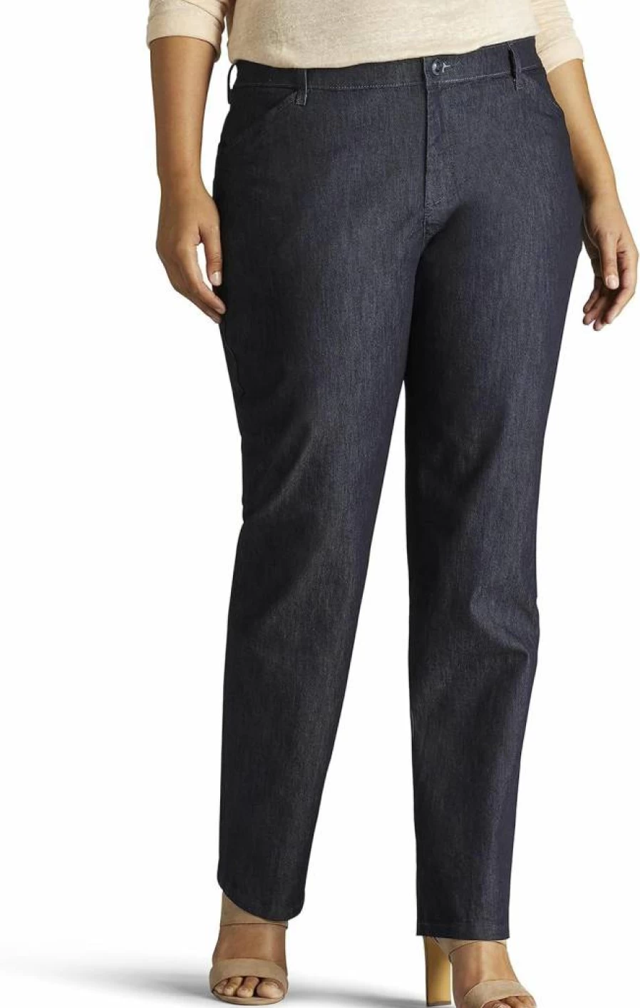 Lee Women's Plus Size Straight Leg Jeans - Relaxed Fit Comfort All Day