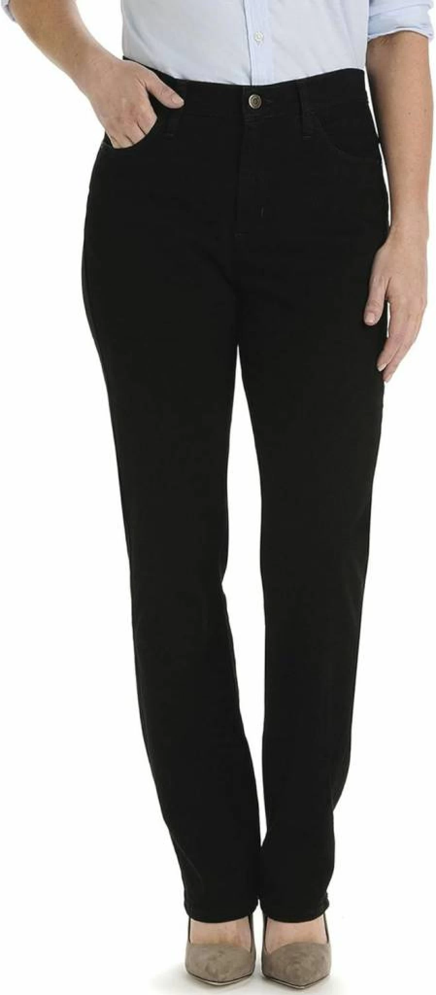 Lee Women's Relaxed Fit Straight Leg Jeans - Comfortable & Stylish Denim Pants for Everyday Wear