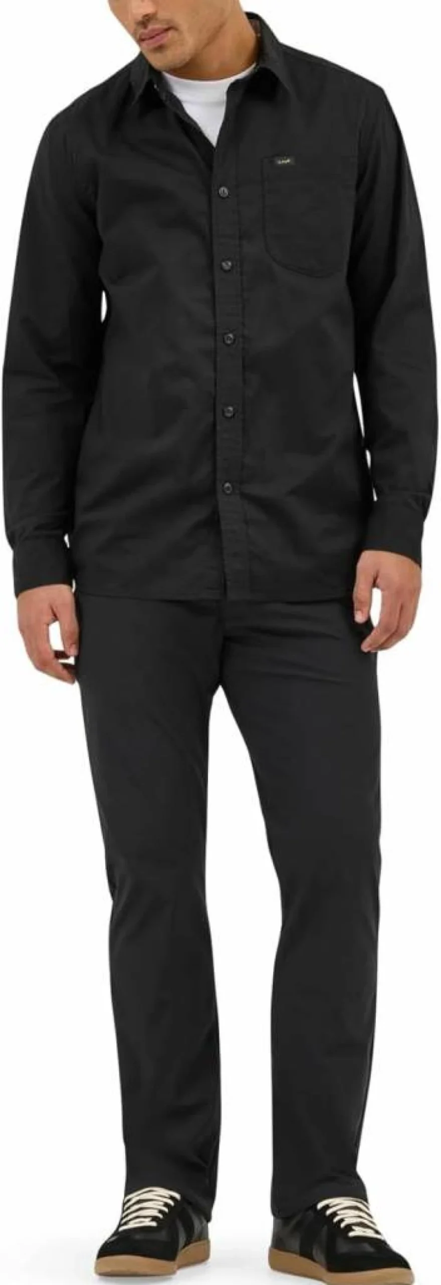 Lee Men's X-Move Long Sleeve Casual Shirt with Chest Pocket