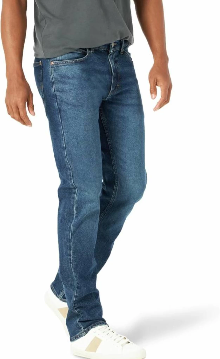 Lee Men's Slim Straight Fit Jeans - Classic Denim Pants for Casual Wear