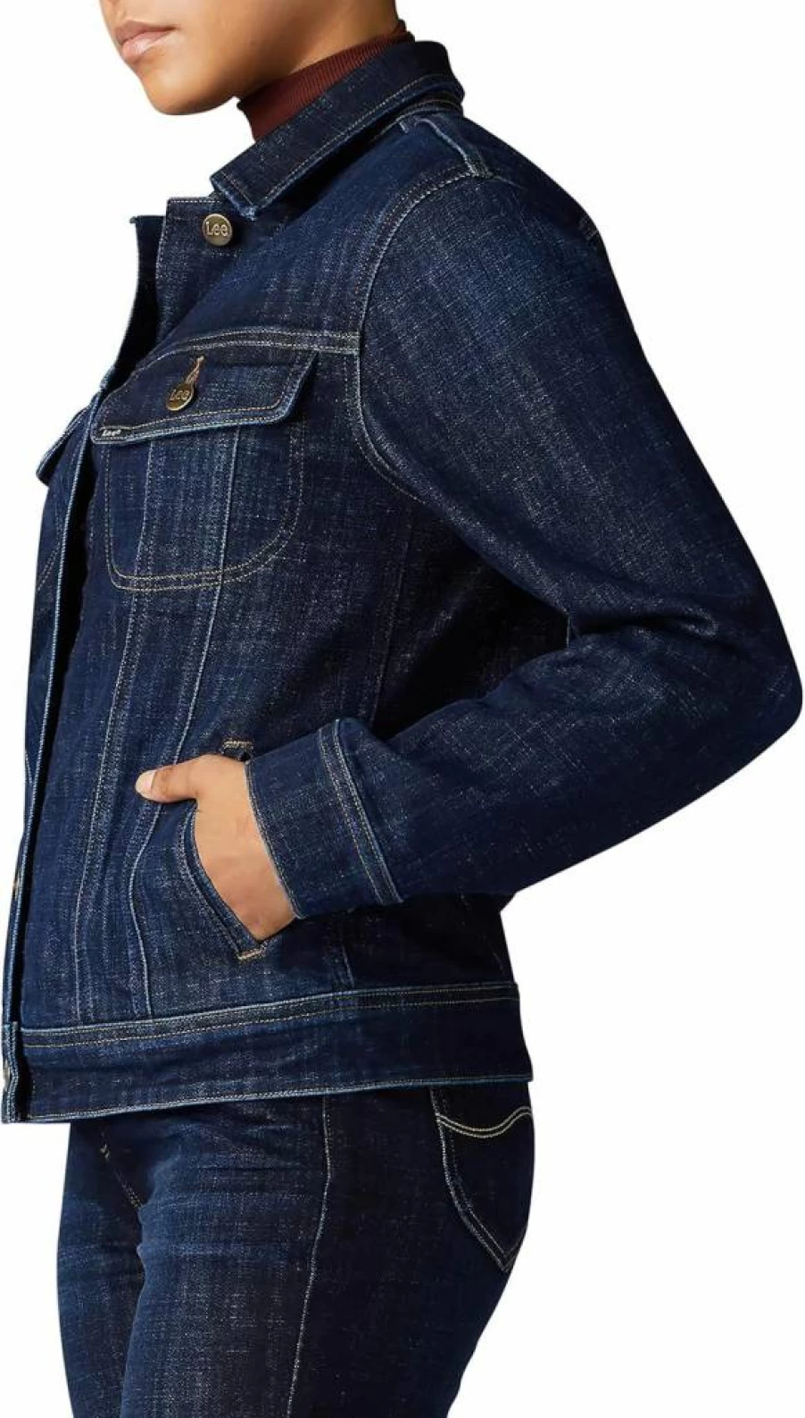 Lee Women's Legendary Rider Denim Jacket - Classic Fit Vintage Style Jean Jacket