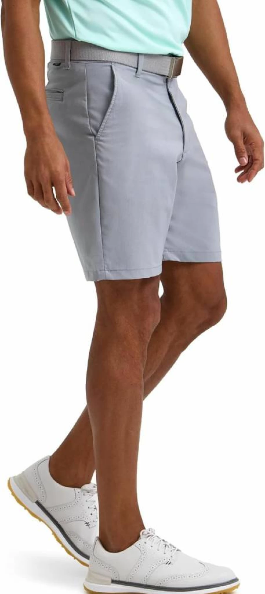 Lee Men's Golf Chino Shorts - Synthetic Flat Front Casual Shorts for Men