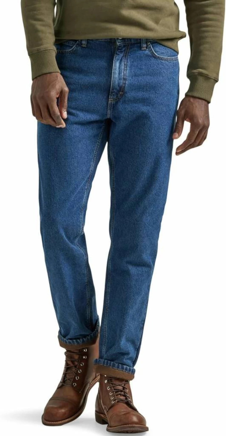 Lee Men's Relaxed Straight Fit Jeans - Classic Comfort Denim Pants for Men