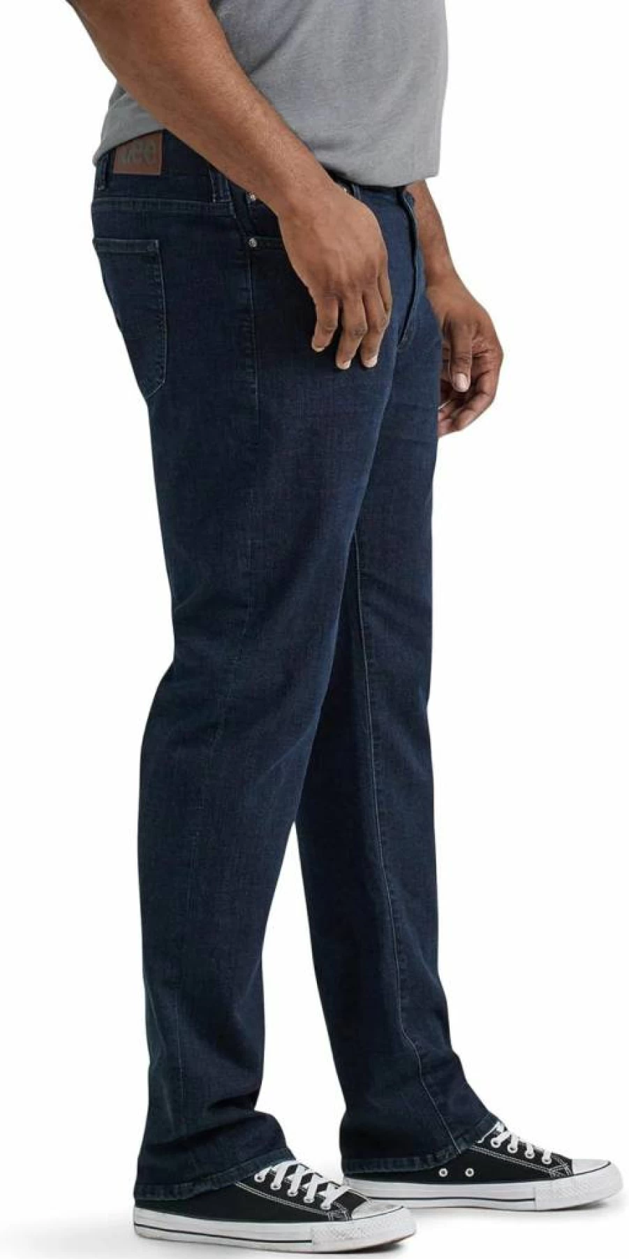 Lee Men's Big & Tall Athletic Fit Stretch Tapered Jeans for Comfort & Mobility