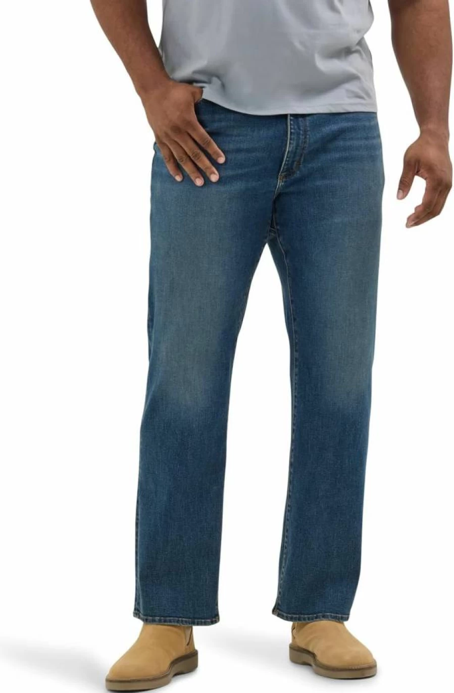 Lee Men's Big & Tall Relaxed Straight Fit Extreme Motion Comfort Jeans