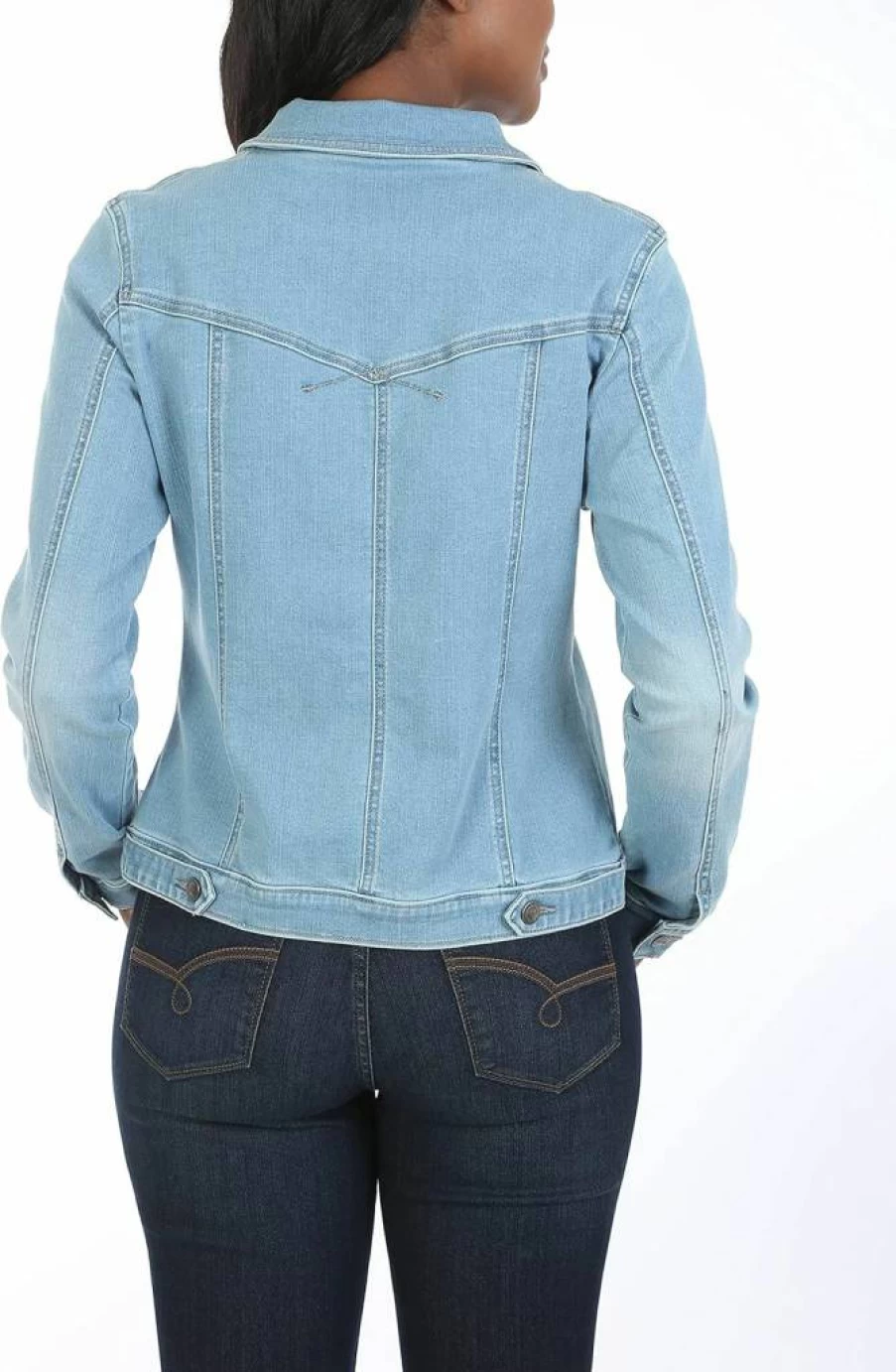 Riders by Lee Indigo Women's Denim Jacket - Vintage Washed Blue Jean Jacket for Women